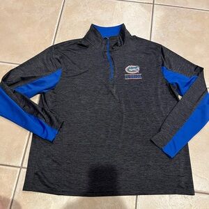 Stadium Athletics Florida Gators Long Sleeve Quarter Shirt Black and Blue